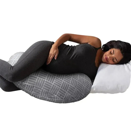 Boppy - Cuddle Pregnancy Pillow, Gray Basket Weave