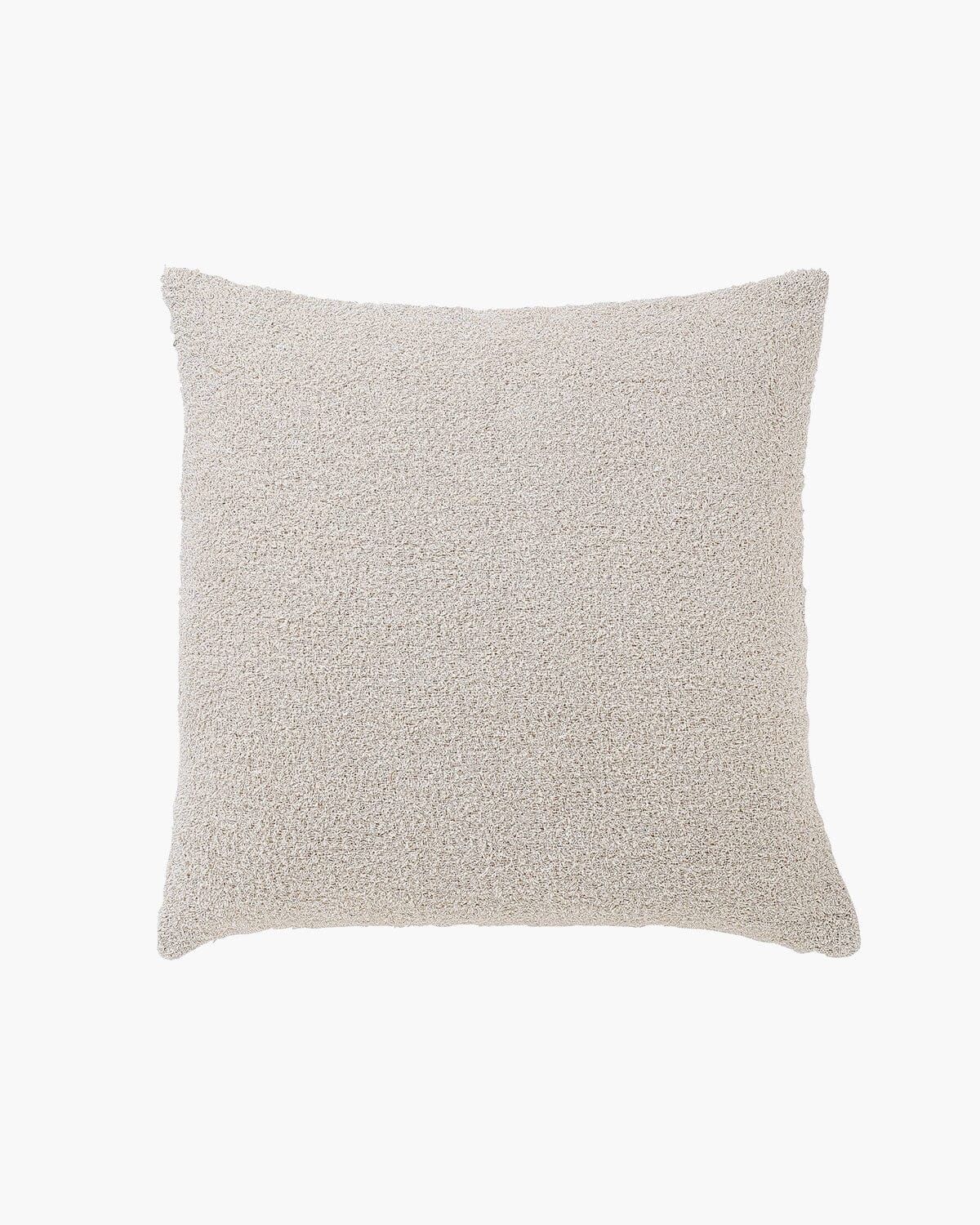 Boucle Cotton Fur Pillow Throw Pillows Casa Amarosa Beige Without Insert
