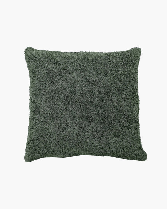 Boucle Cotton Fur Pillow Throw Pillows Casa Amarosa Sage Without Insert