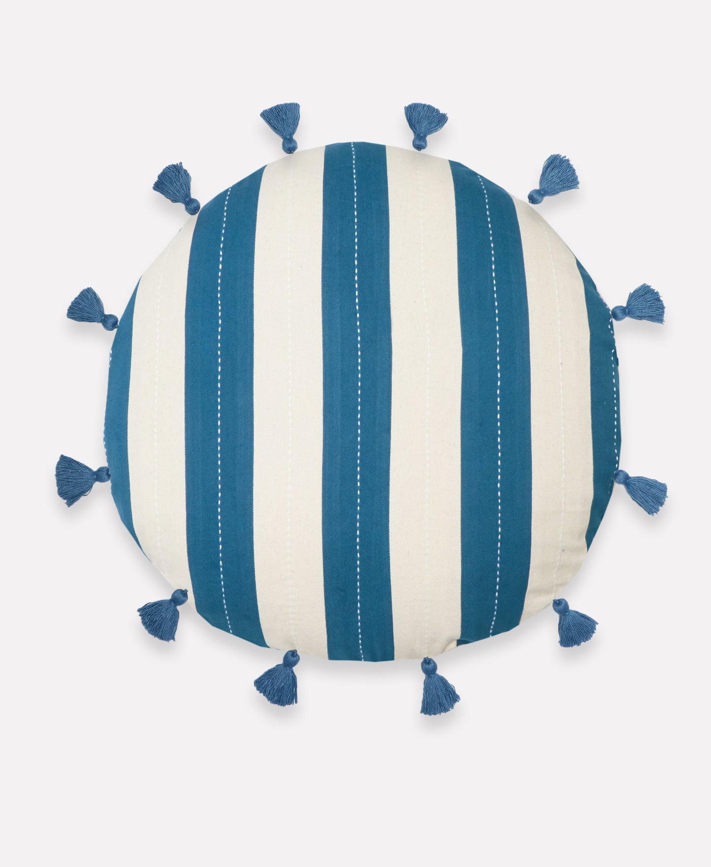Cabana Stripe Tassel Throw Pillow Anchal