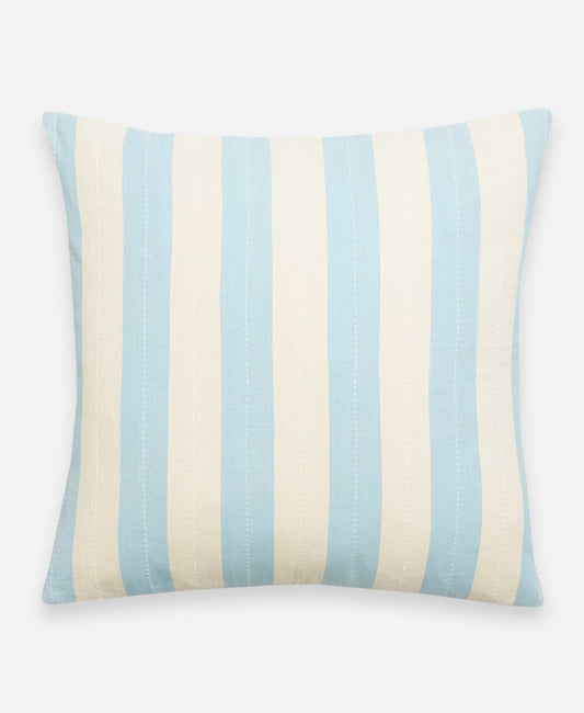 Cabana Stripe Throw Pillow Throw Pillows Anchal Cloud Blue
