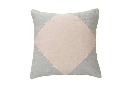 Casa Amarosa Diamond Accent Pillow, Blue - 18x18 inch CUSHIONS Casa Amarosa