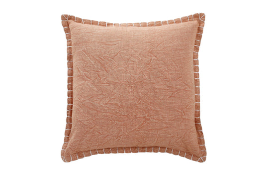 Casa Amarosa Stone Washed Throw Pillow, Rasberry Blush - 21x21 Inch CUSHIONS Casa Amarosa