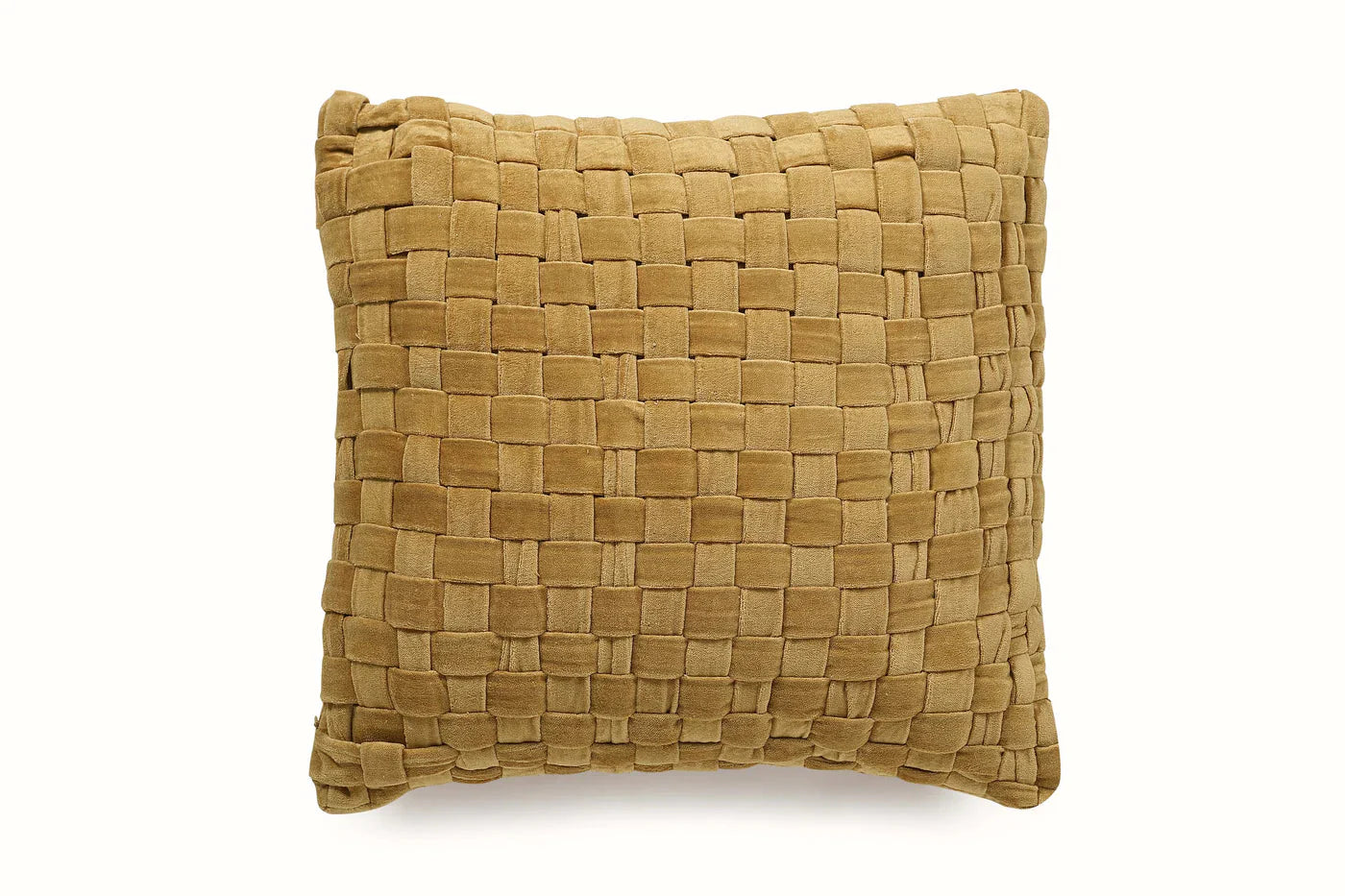 Checked Velvet Throw Pillow Cover Throw Pillows Casa Amarosa Clay