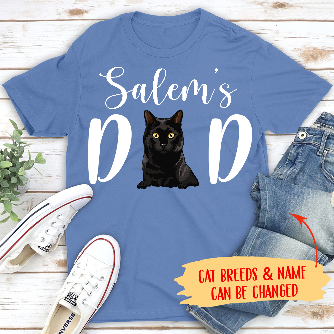 Cat Mom/Dad - Personalized Custom Unisex T-shirt