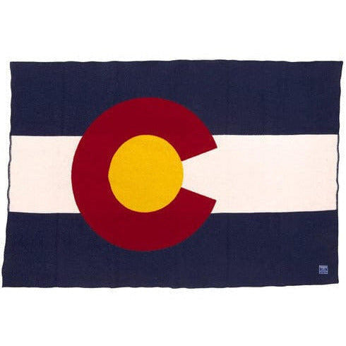1 Colorado Flag Wool Throw  -  Colorado Flag
