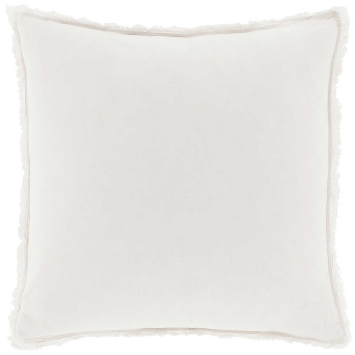 Faye Linen Dove White Sham Bedding Euro
