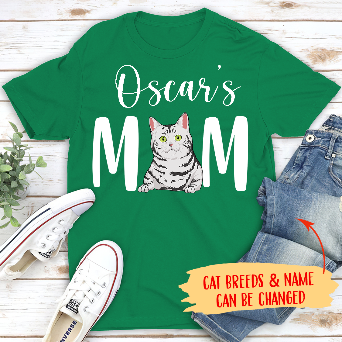 Cat Mom/Dad - Personalized Custom Unisex T-shirt