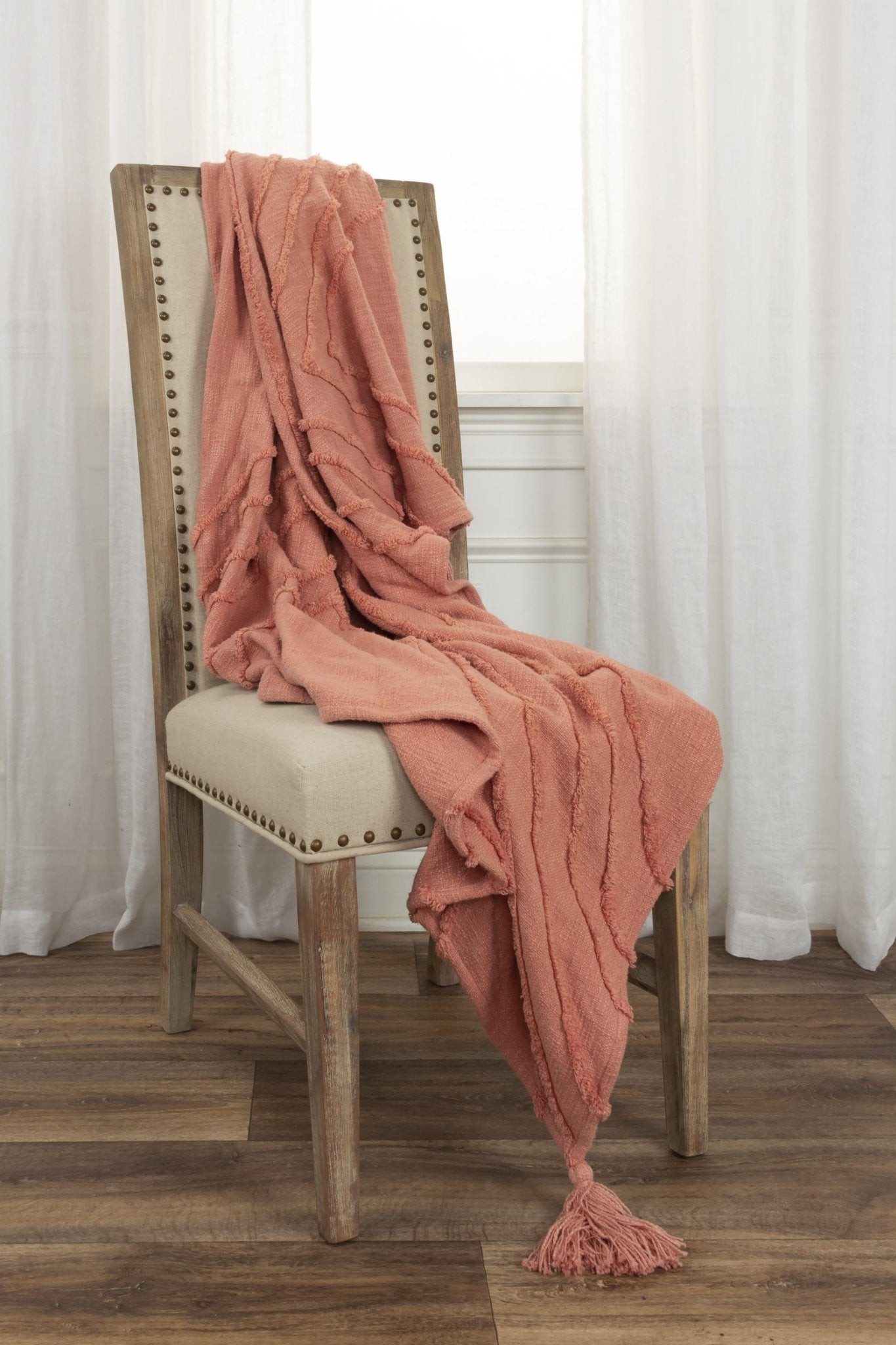 Geometric 100% Woven Textured Cotton Throw - Pier 1