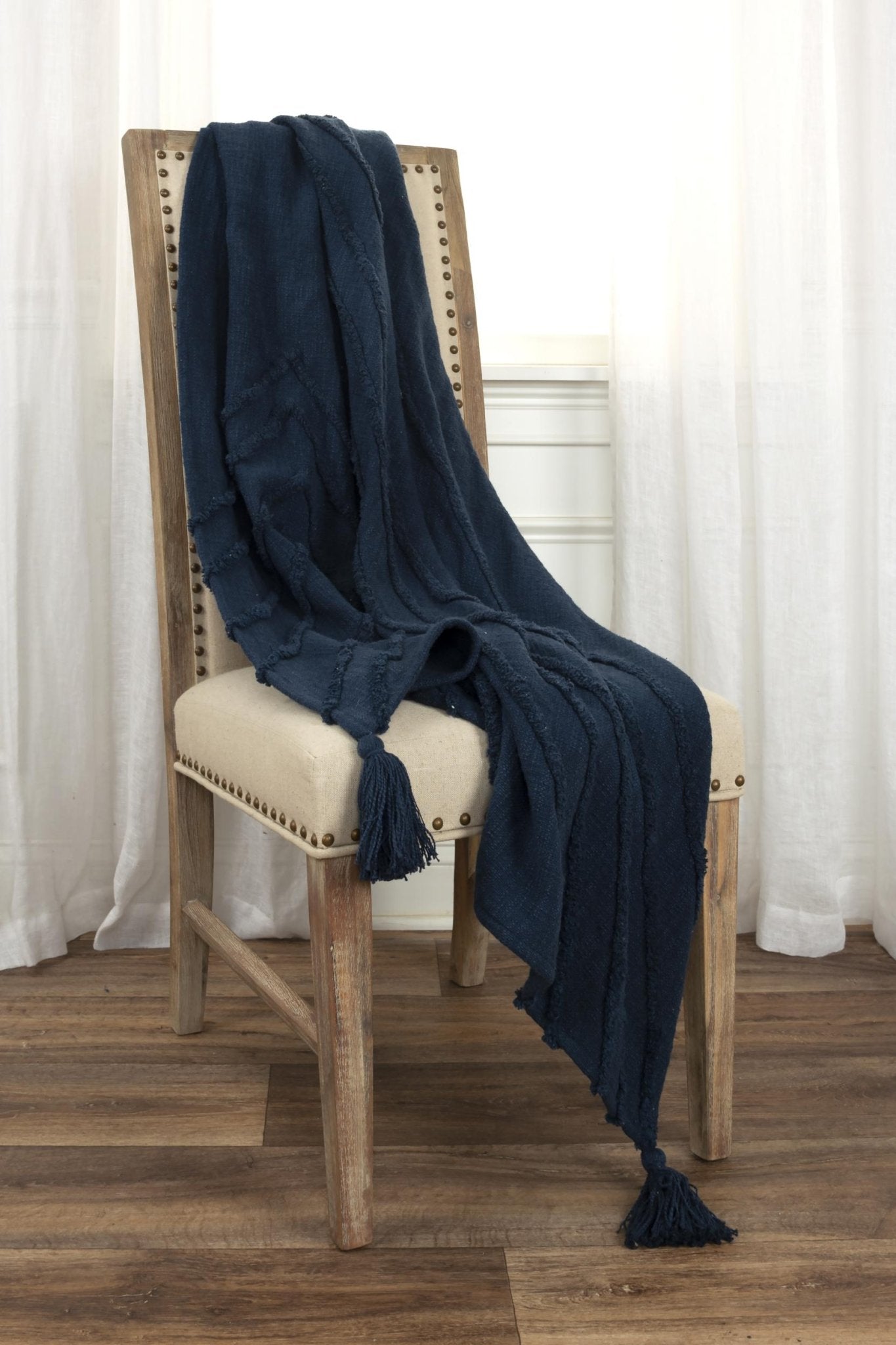 Geometric 100% Woven Textured Cotton Throw - Pier 1