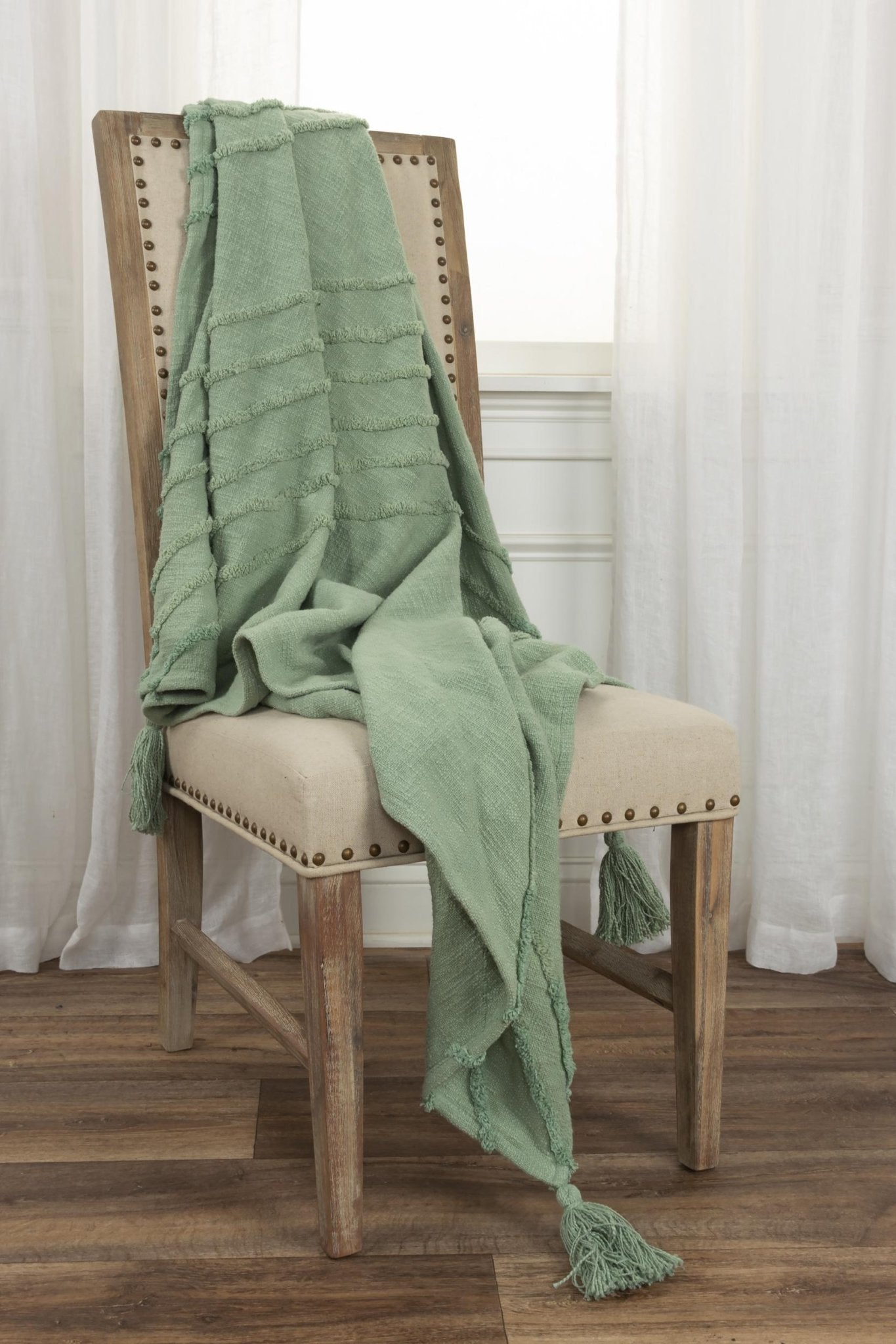 Geometric 100% Woven Textured Cotton Throw - Pier 1