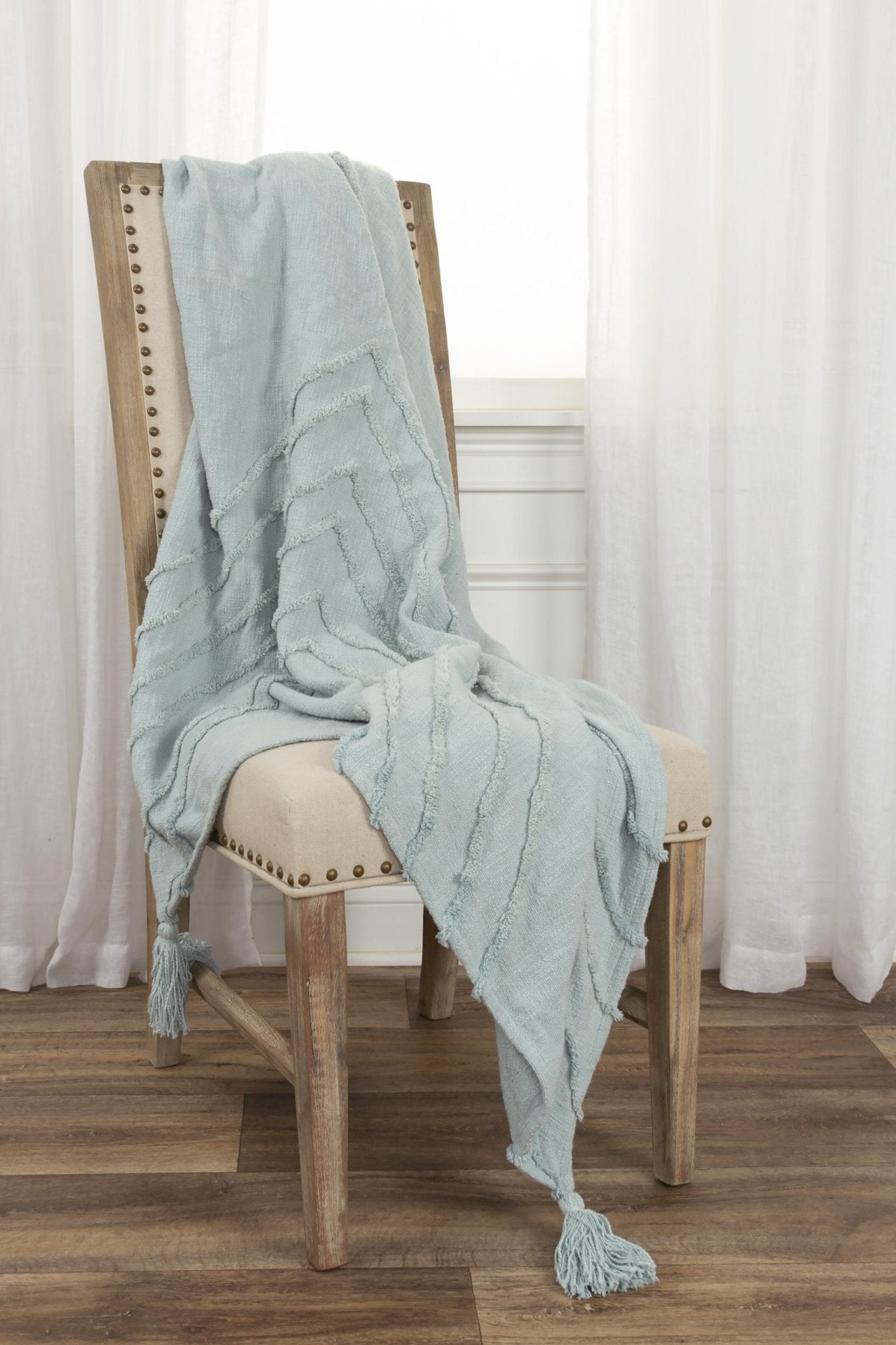 Geometric 100% Woven Textured Cotton Throw - Pier 1