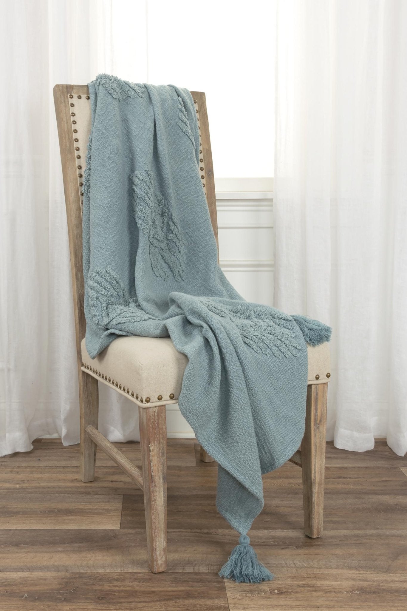 Geometric 100% Woven Textured Cotton Throw - Pier 1