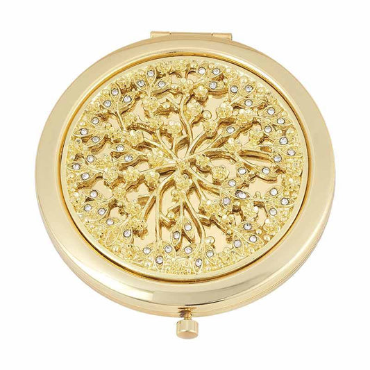 Gold Isadora Compact by Olivia Riegel