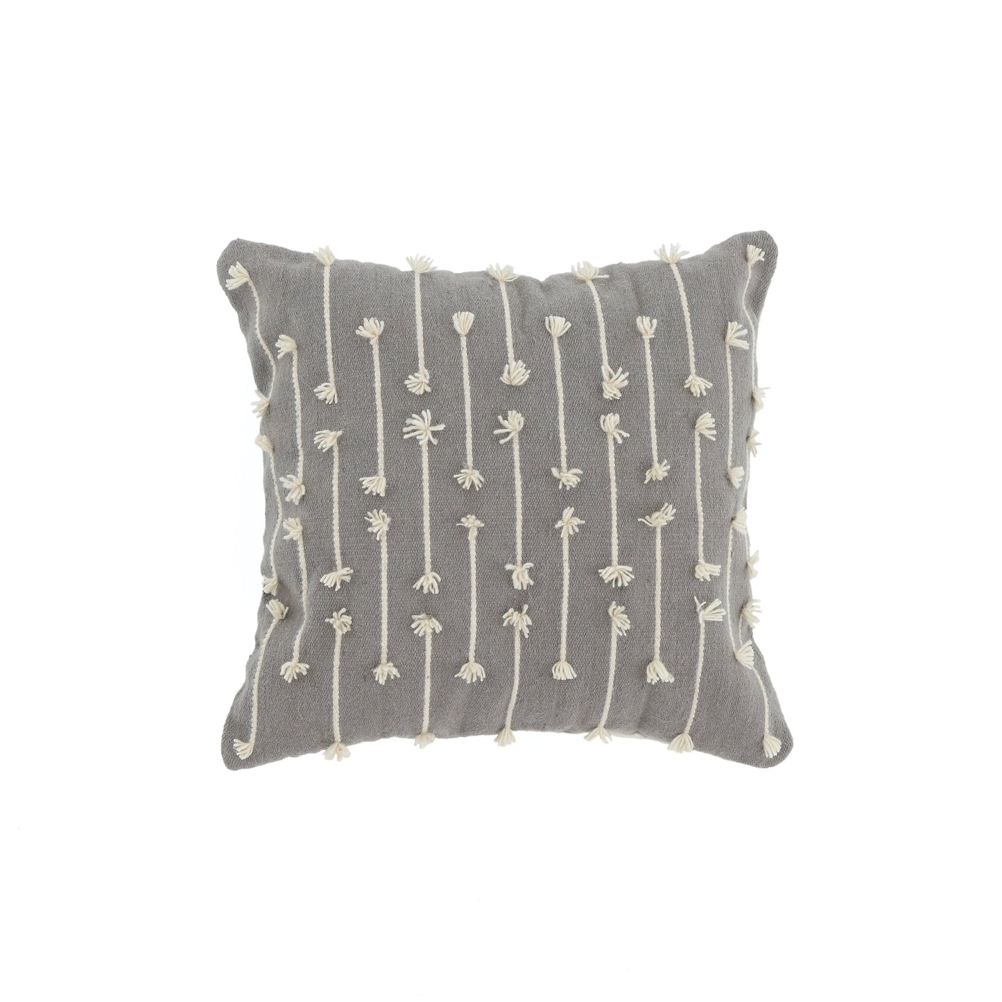 Gray Sediments Throw Pillow Cover