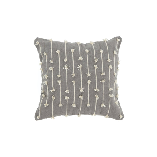 Gray Sediments Throw Pillow Cover