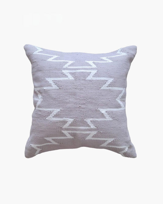 Grey Cleo Throw Pillow Cover