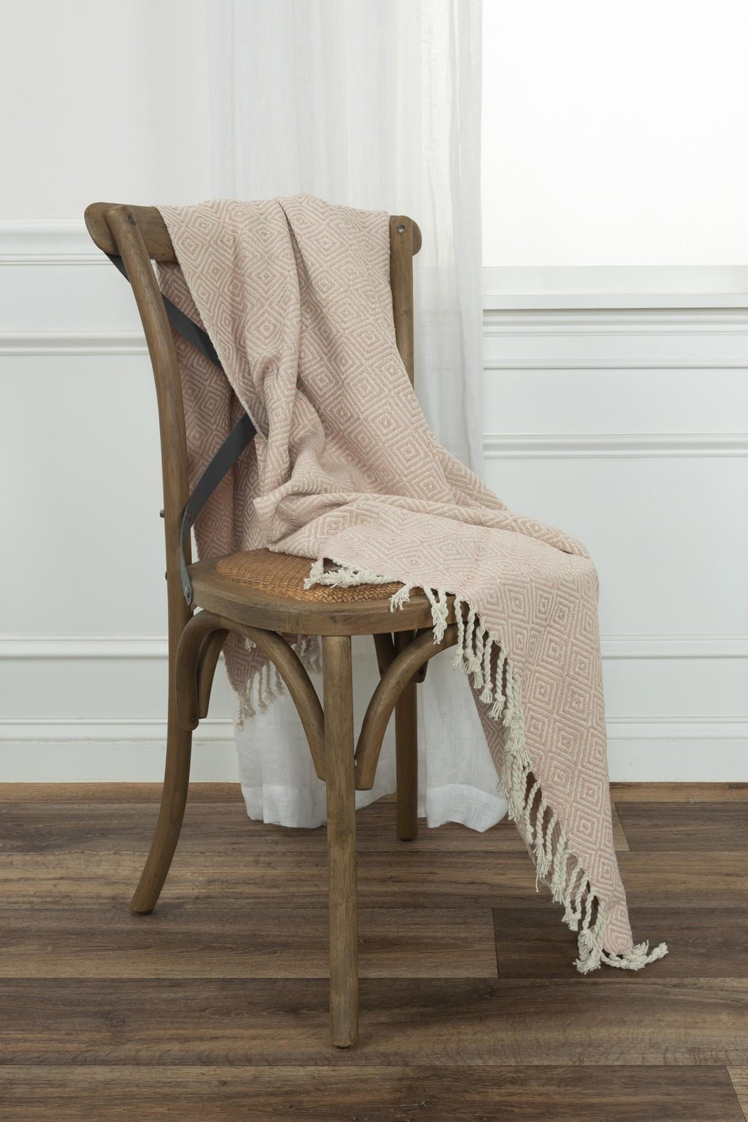 Hand loomed Diamond 100% Cotton Throw - Pier 1
