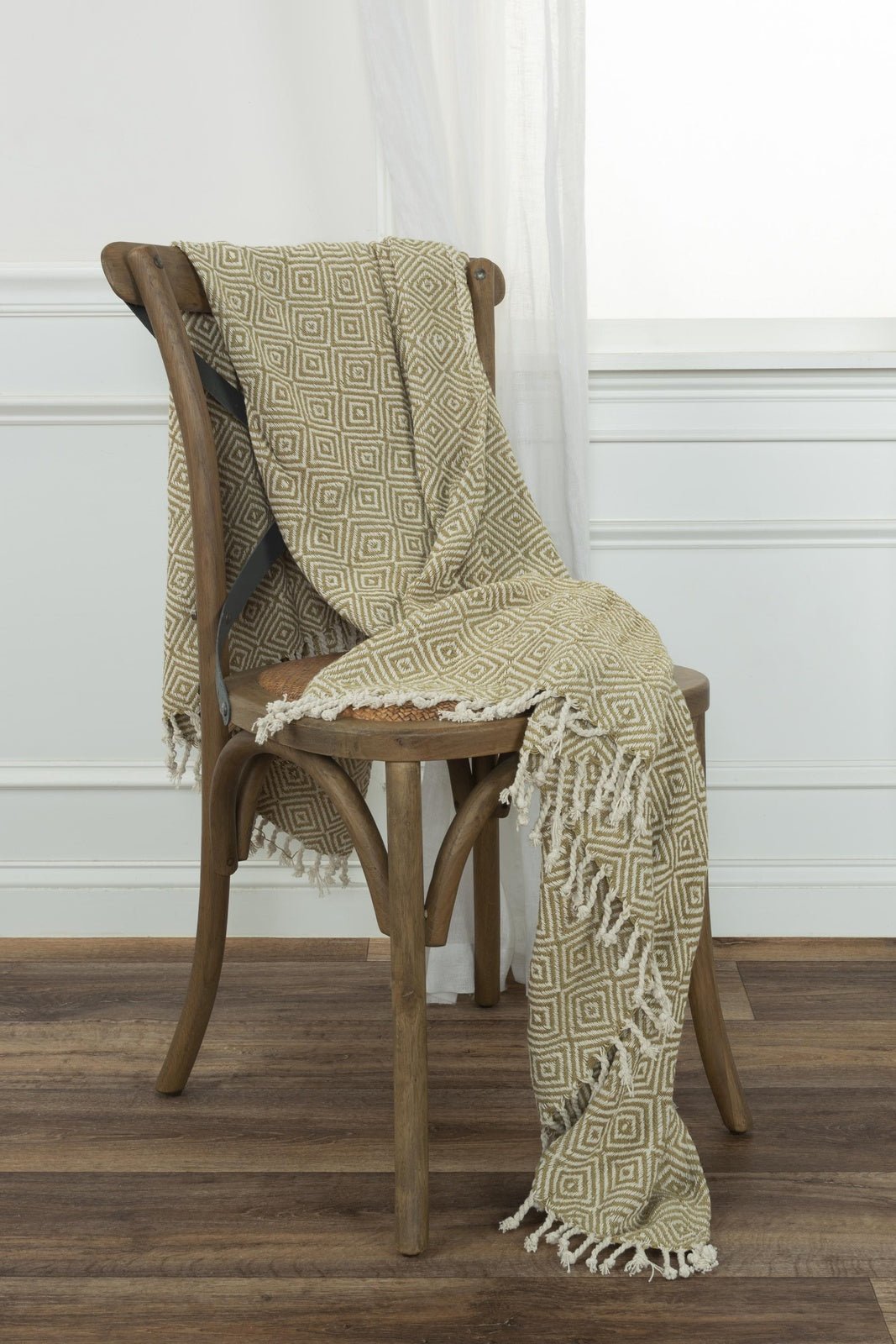 Hand-loomed-Diamond-100%-Cotton-Throw-Throw-Blankets