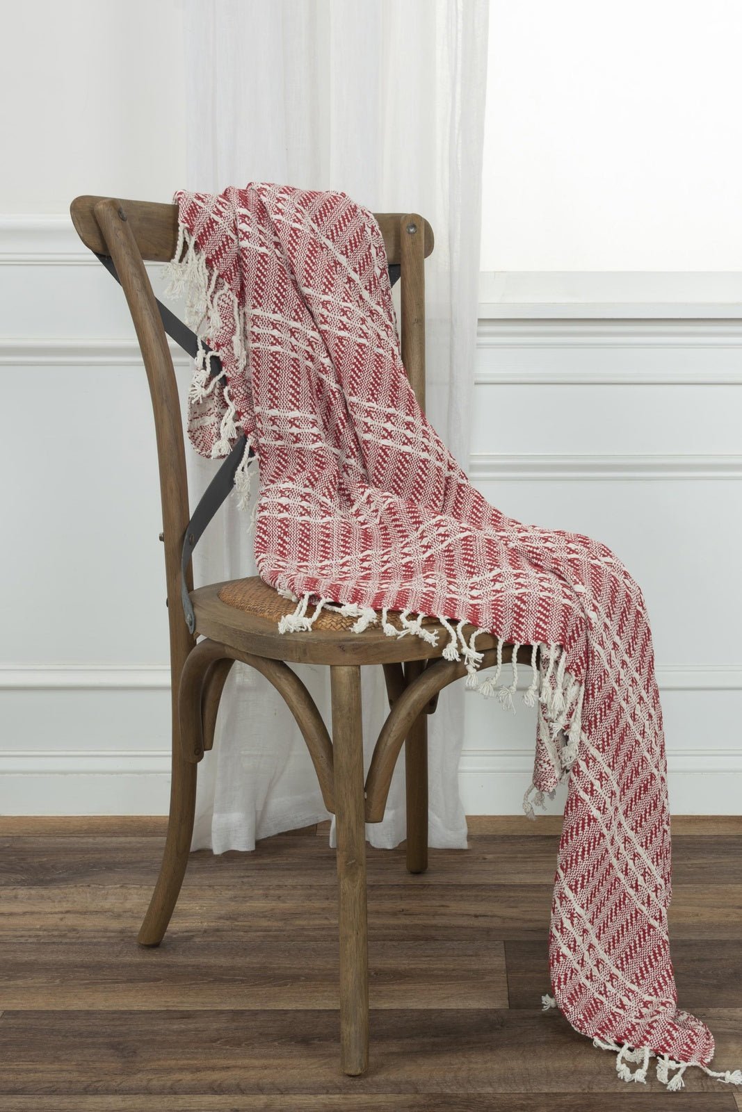 Hand loomed Stripe 100% Cotton Throw - Pier 1