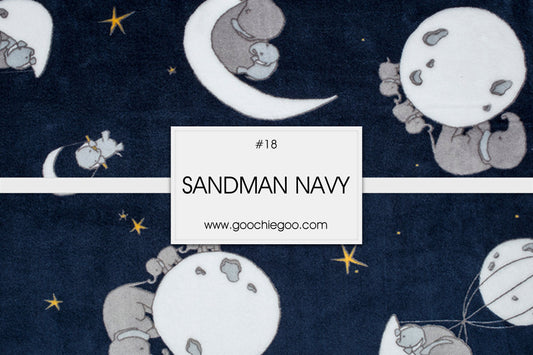 Navy Dream Big w/ Gray Cuddle - Satin Trim