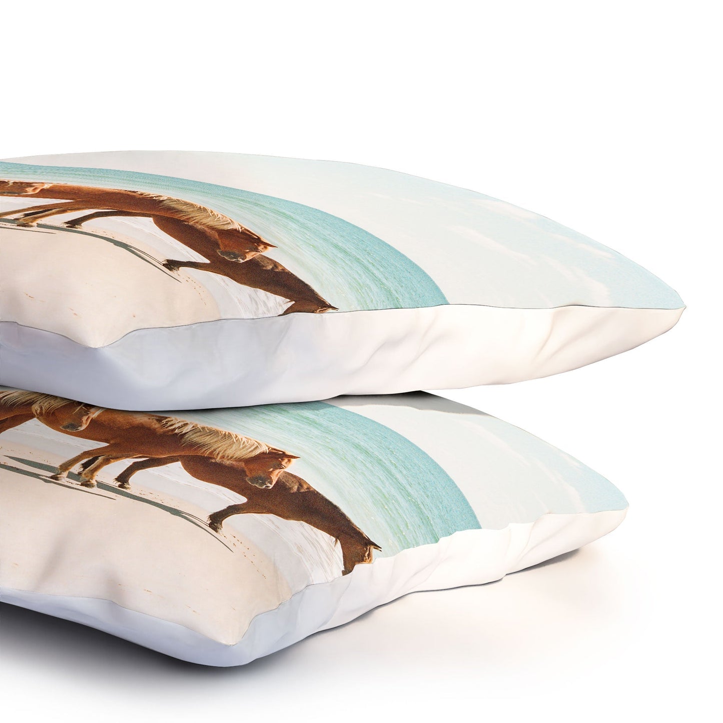 Summer Beach Horses Pillow Shams (DS) DD