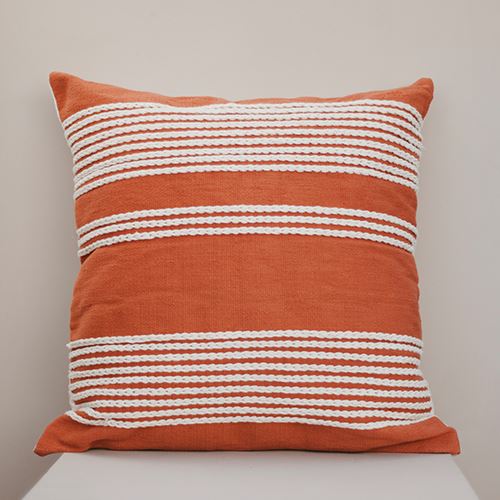 Orange Meadow Floor Cushion Cover