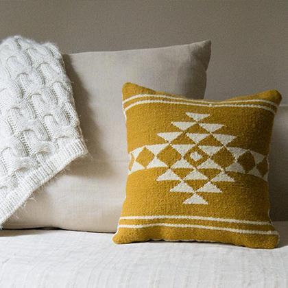 Sahara Wool Throw Pillow Cover