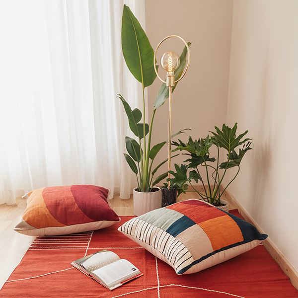 Shadows Lumbar Pillow Cover