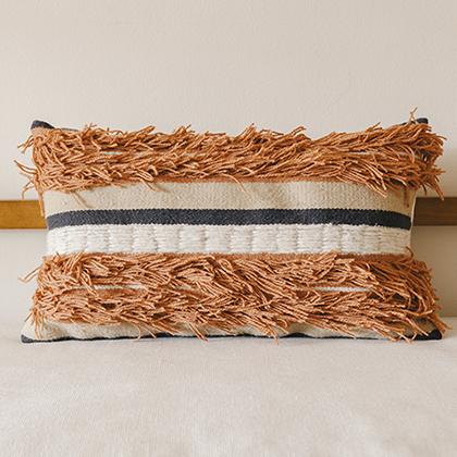 Tactile Mix Wool Lumbar Pillow Cover