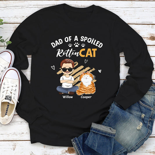 Spoiled Cats Funny - Personalized Custom Long Sleeve T-shirt
