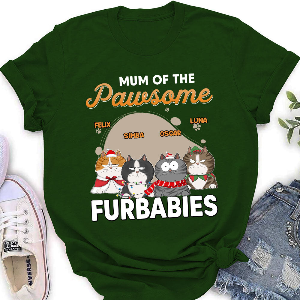 Dad Of Furbabies - Personalized Custom Women's T-shirt