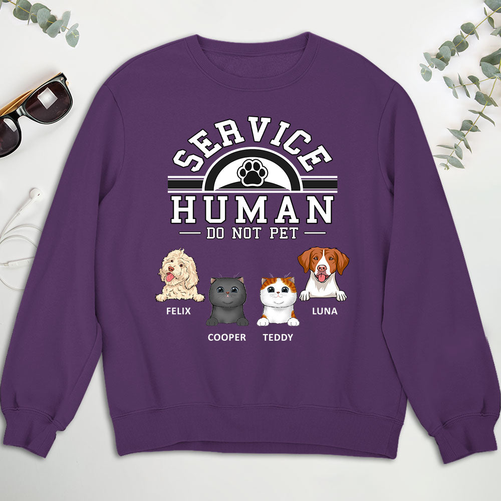 Pet Service Human Logo - Personalized Custom Sweatshirt