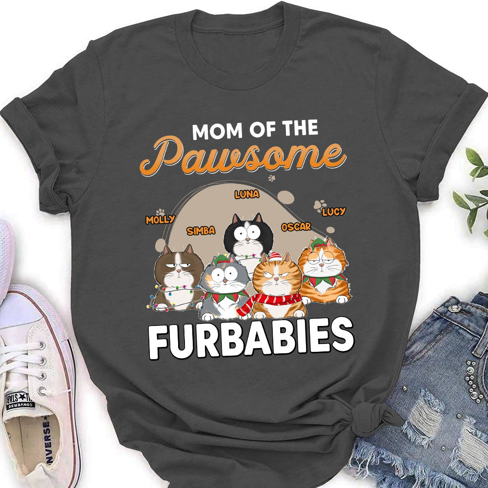 Dad Of Furbabies - Personalized Custom Women's T-shirt