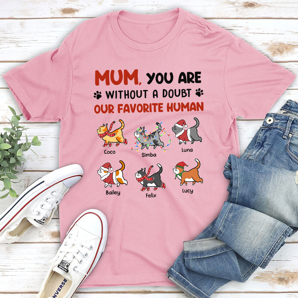 Favorite Human No Doubt - Personalized Custom Unisex T-shirt