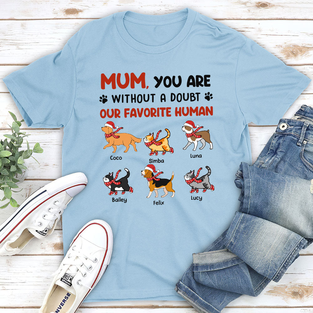 Favorite Dad Mom No Doubt - Personalized Custom Premium T-shirt