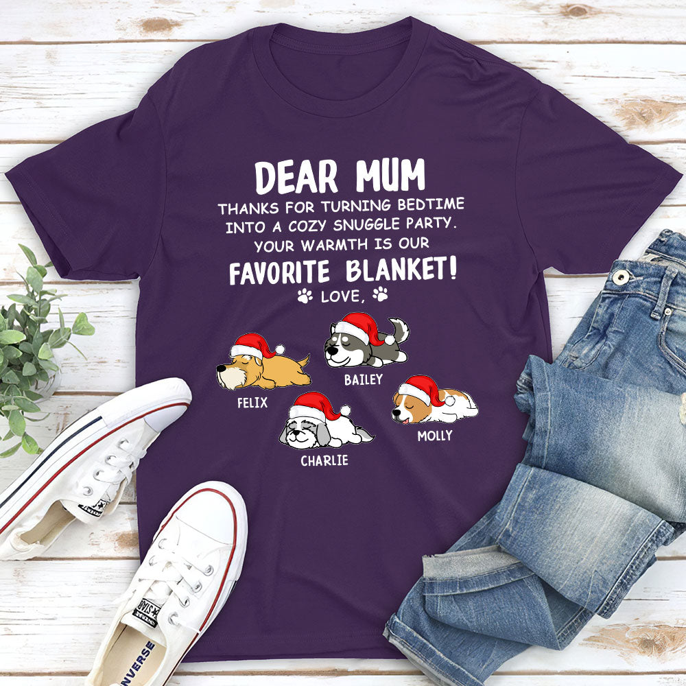 Thanks For Snuggle Party - Personalized Custom Unisex T-shirt