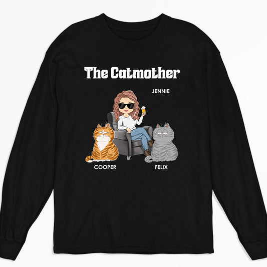 The Cat Mother - Personalized Custom Long Sleeve T-shirt