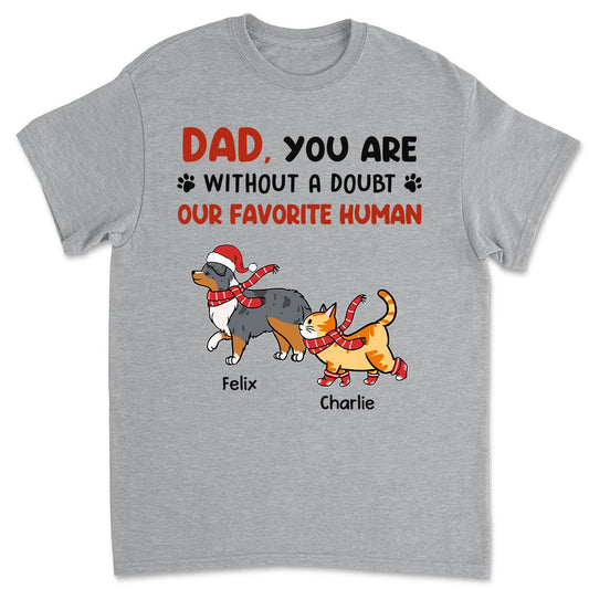 Favorite Dad Mom No Doubt - Personalized Custom Premium T-shirt