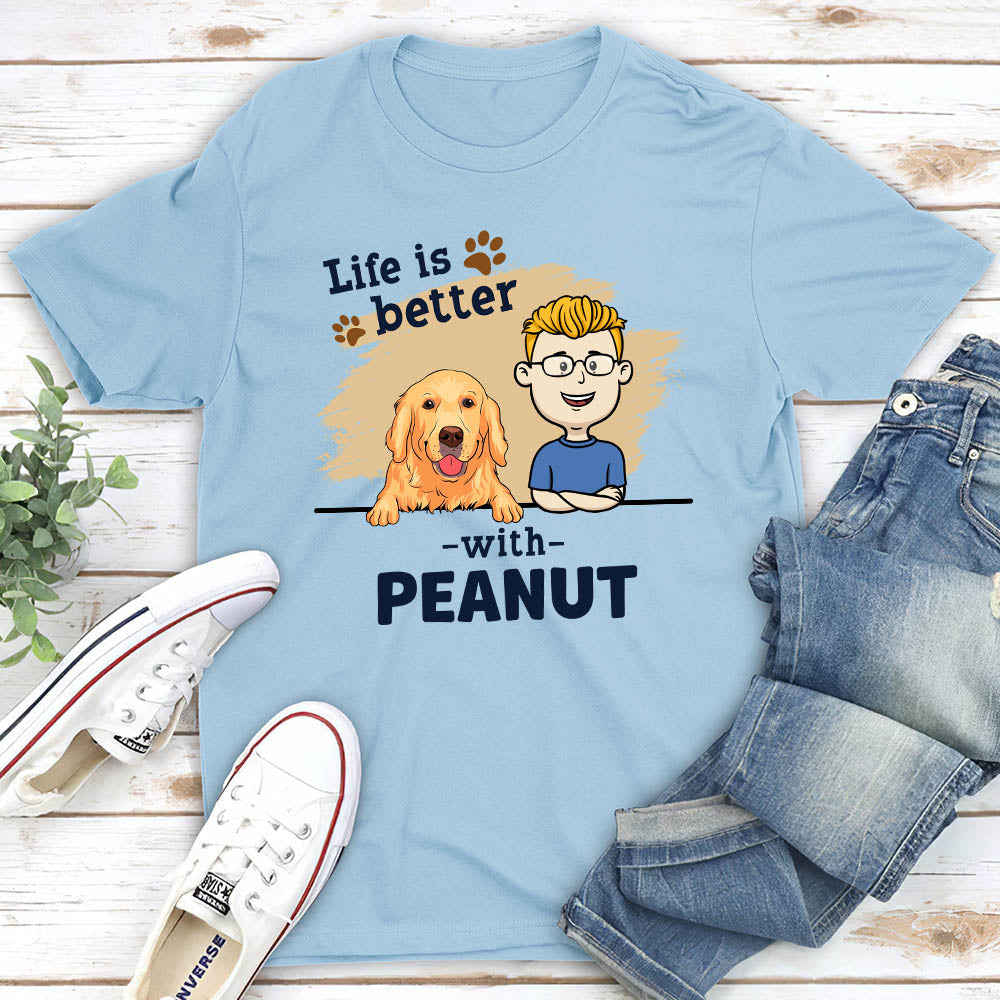 With Dog 1 - Personalized Custom Unisex T-shirt