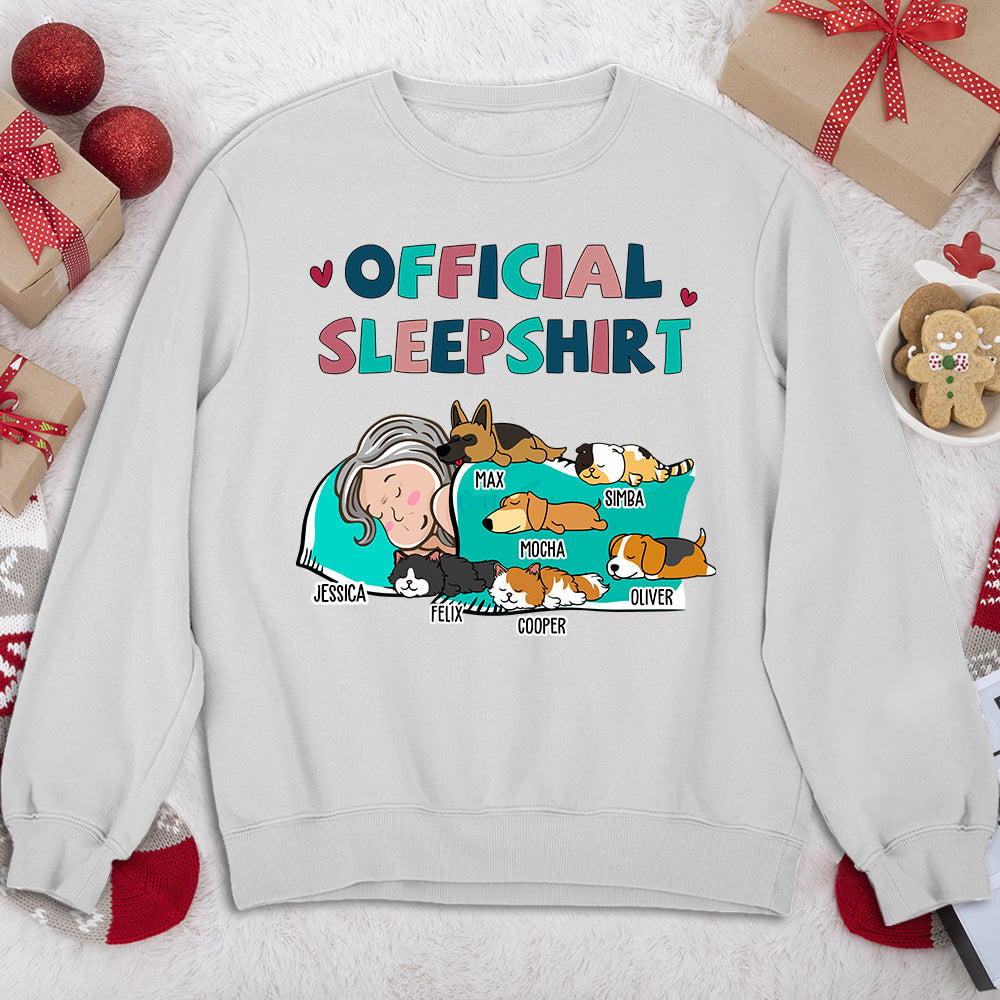 Sleeping Pet Sleepshirt - Personalized Custom Sweatshirt