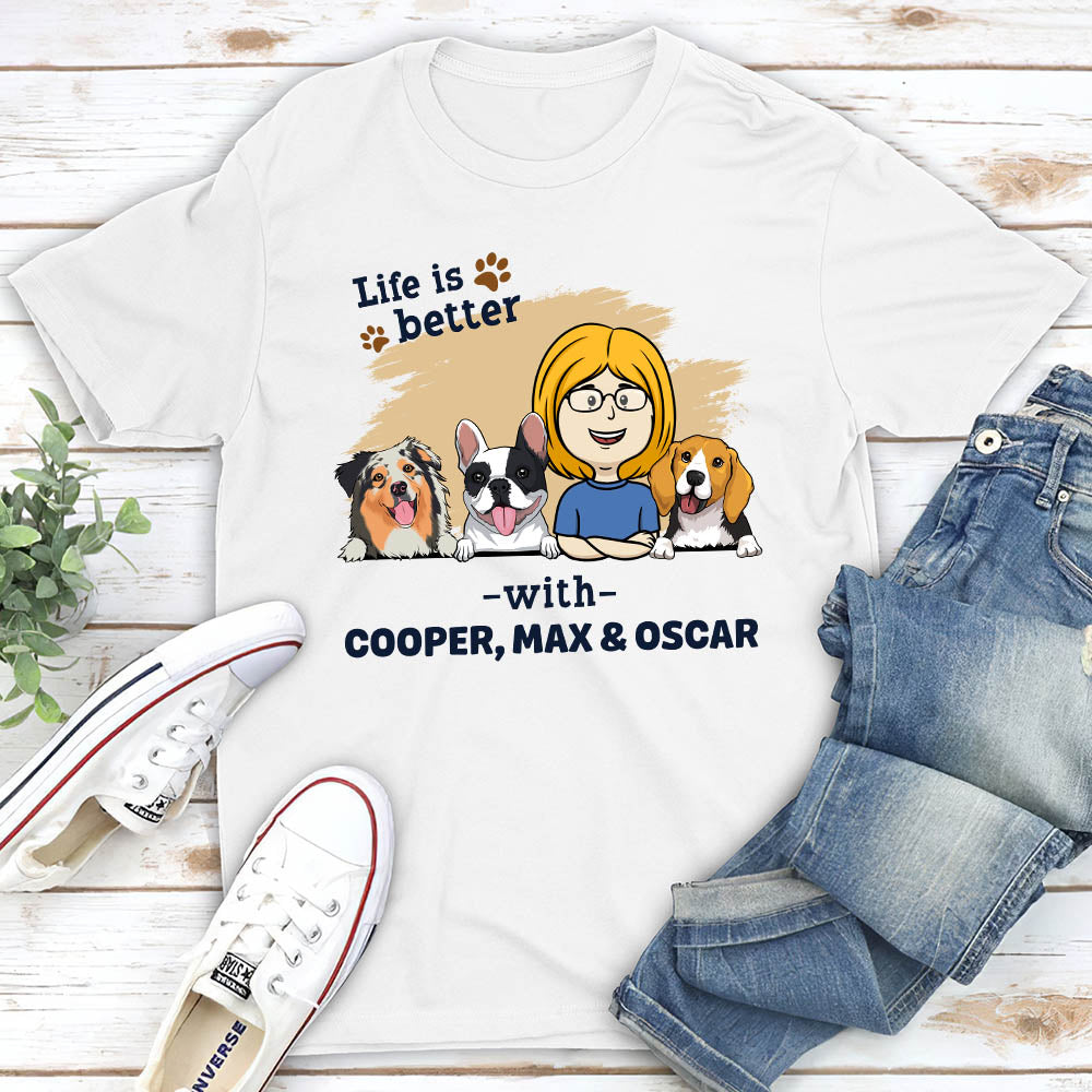 With Dog 1 - Personalized Custom Unisex T-shirt
