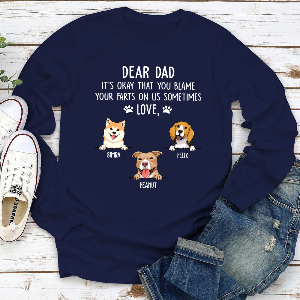 Blame On Me - Personalized Custom Long Sleeve T-shirt
