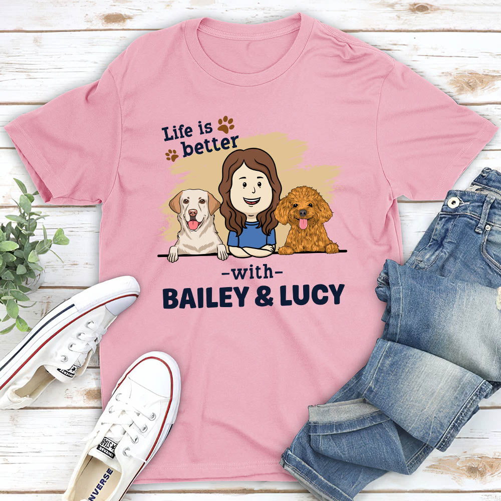 With Dog 1 - Personalized Custom Unisex T-shirt