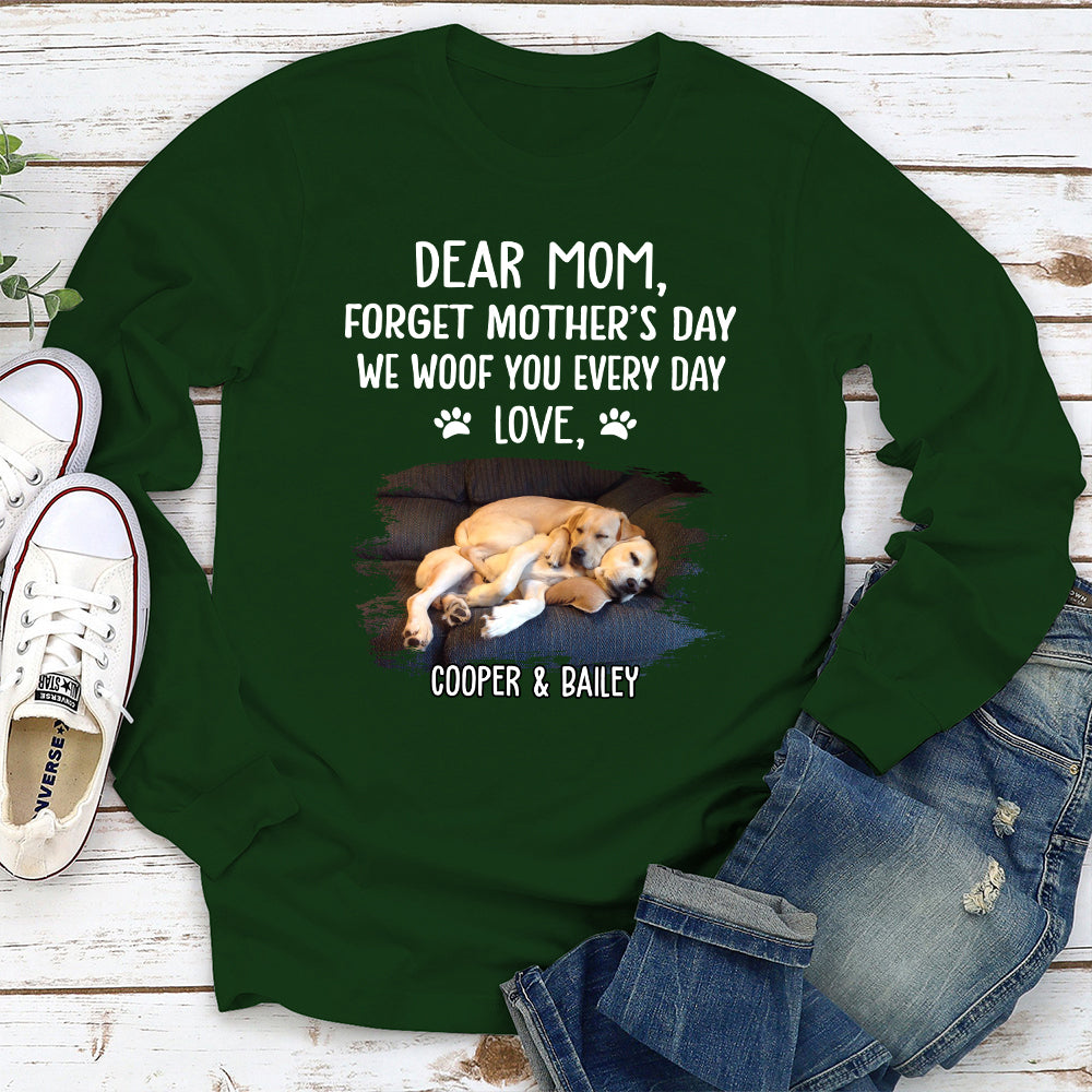 Woof You Dad  - Personalized Custom Long Sleeve T-shirt