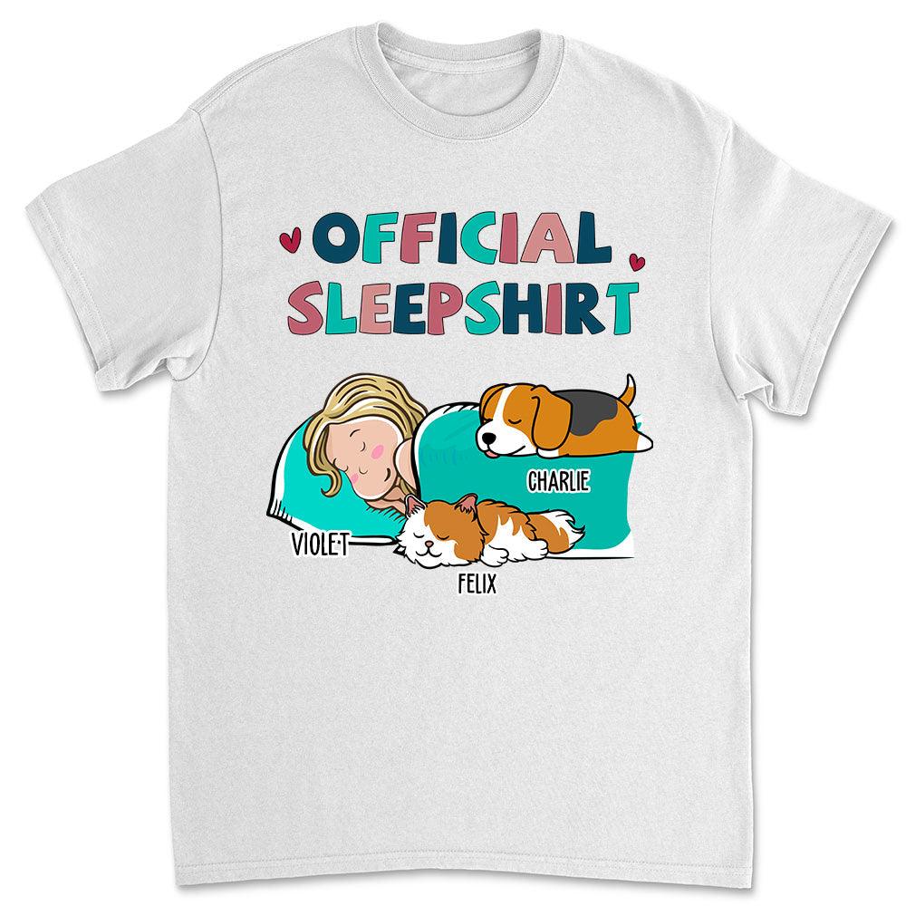 Sleeping Pet Sleepshirt - Personalized Custom Premium T-shirt