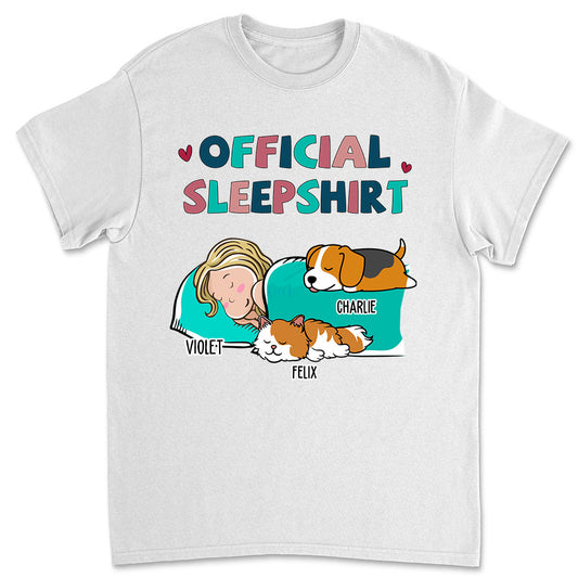 Sleeping Pet Sleepshirt - Personalized Custom Premium T-shirt