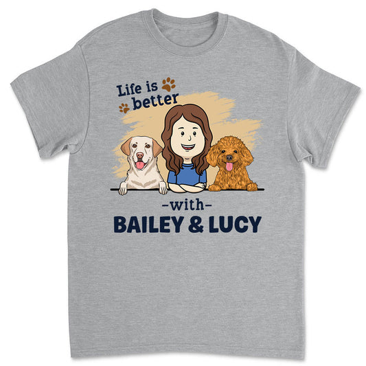 With Dog 1 - Personalized Custom Unisex T-shirt