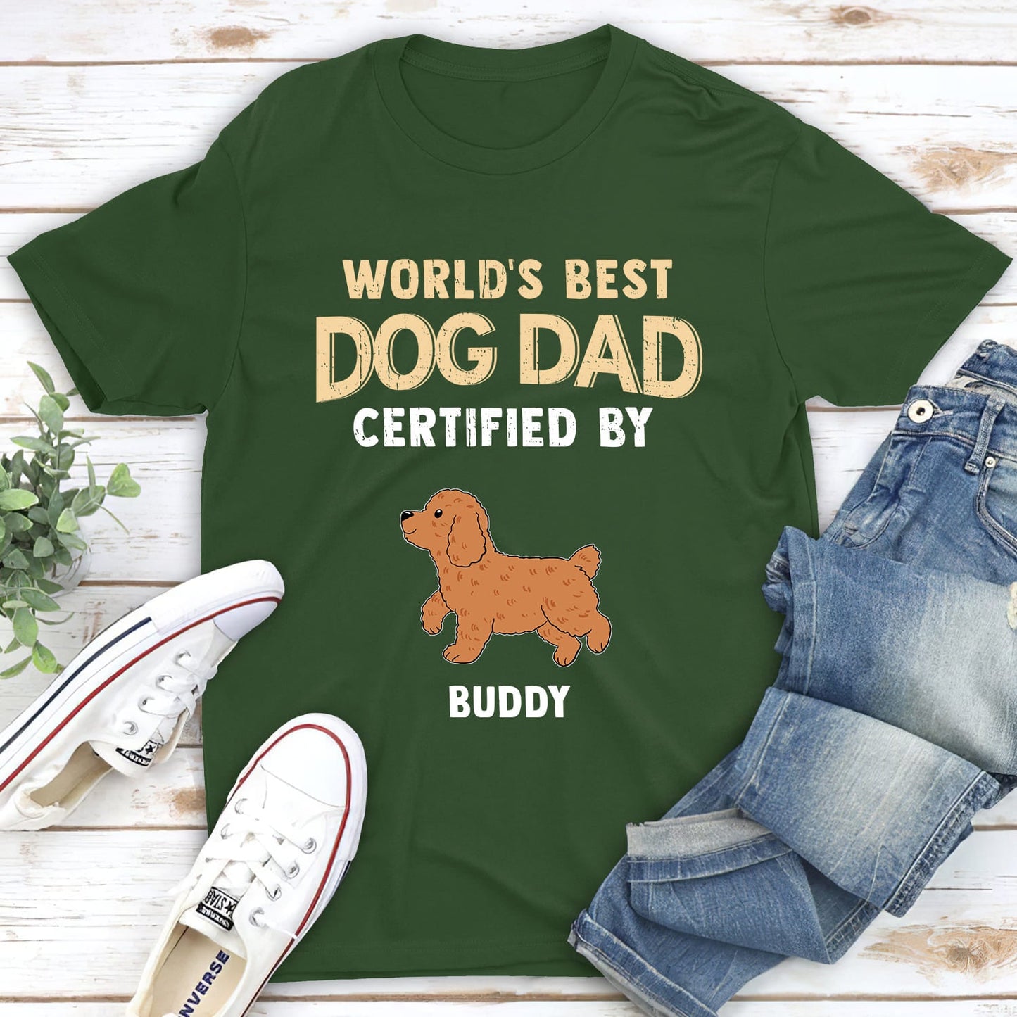 Certified Dog Parent - Personalized Custom Unisex T-shirt