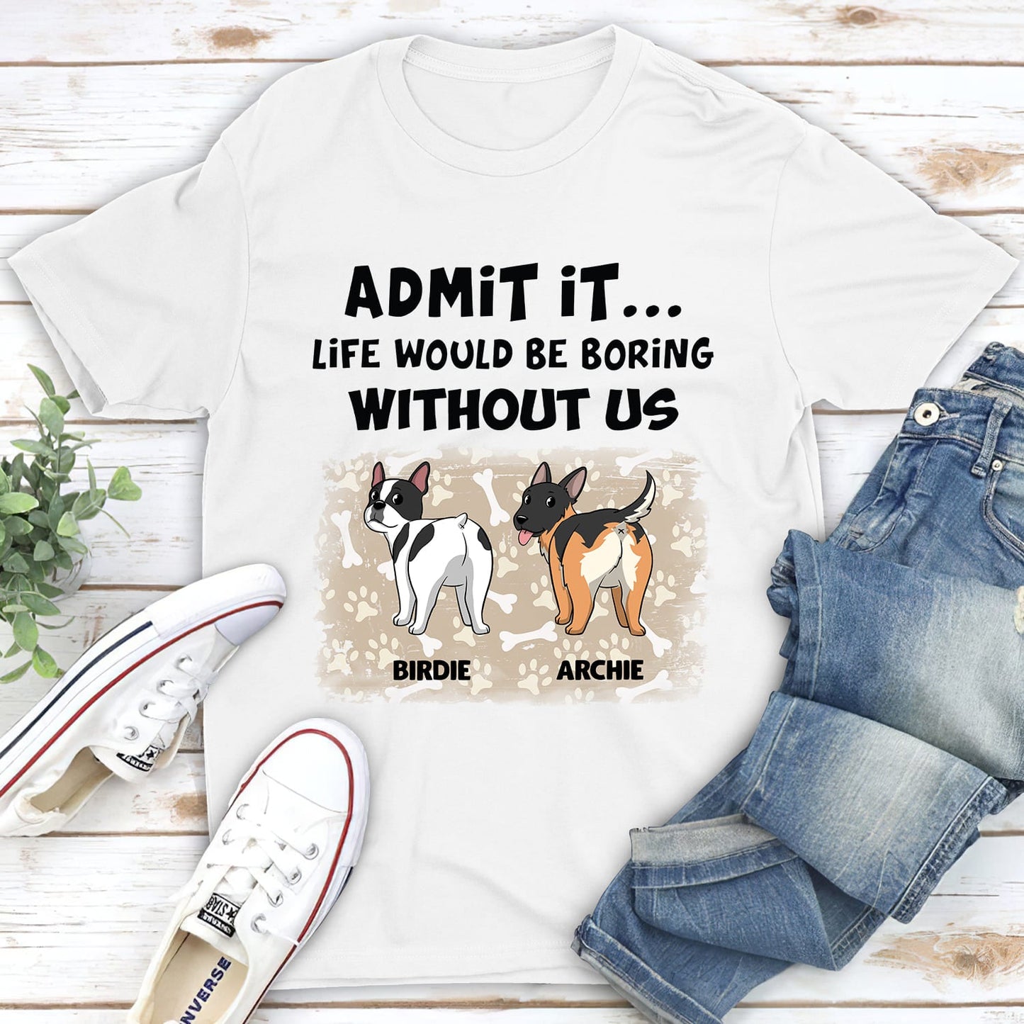 Without Us - Personalized Custom Unisex T-shirt